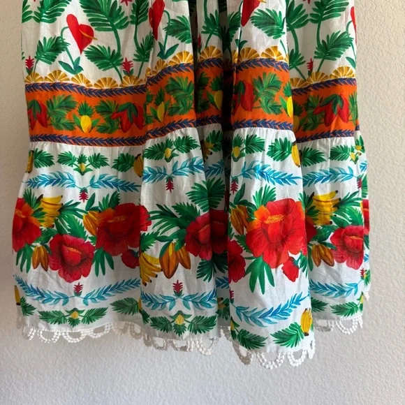 Farm Rio Anthropologie v neck tiered mini dress - Picture 4 of 8